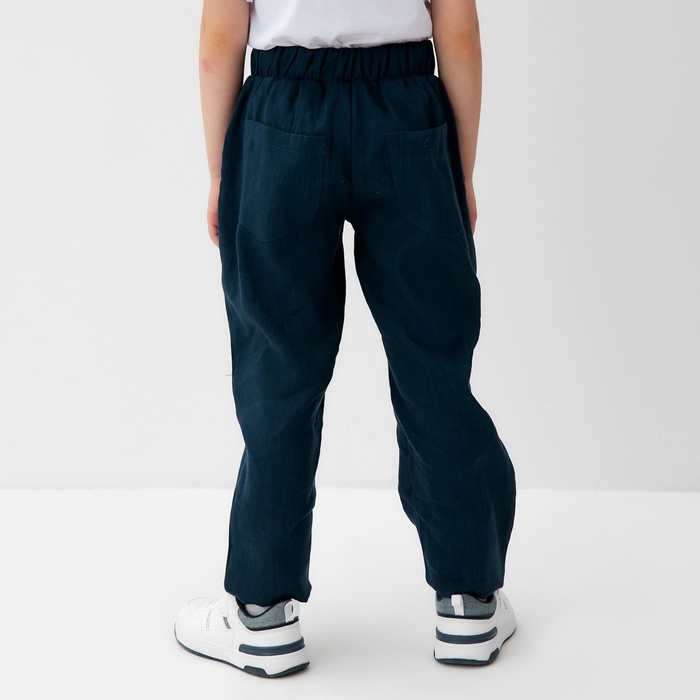 Брюки для мальчика KAFTAN Linen, р. 32 (110-116), темно-синий