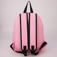 Рюкзак школьный текстильный &laquo;Сердце&raquo;, 37 х 33 х 17 см, с липучками, розовый