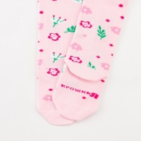Колготки Крошка Я &laquo;Цветочки&raquo;, цвет розовый, рост 98-104 см