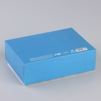 Коробка новогодняя складная &laquo;Снежинки&raquo; 16.5 х 12.5 х 5 см, Новый год