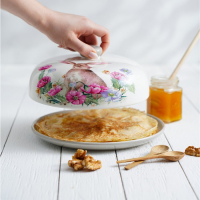 Блинница Доляна &laquo;Зайка&raquo;, d=23 см, цвет белый