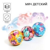 Мягкий мяч Смешарики &laquo;Друзья&raquo;, 6,3 см, МИКС