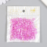 Декор для творчества пластик "Половинки бусин. Сиреневый" 20 гр 0,8х0,8 см Декор для творчества пластик "Половинки бусин. Сиреневый" 20 гр 0,8х0,8 см