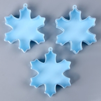 Новый год! Основа для творчества и декорирования &laquo;Снежинка&raquo;, набор 3 шт., размер 1 шт. &mdash; 8 &times; 9 &times; 2,5 см