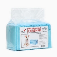 Пеленки впитывающие "Мой выбор" целлюлозные, 60 х 40 см, набор 30 шт Пеленки впитывающие "Мой выбор" целлюлозные, 60 х 40 см, набор 30 шт