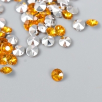 Декор для творчества в бутылочке "Стразы. Ярко-жёлтый" набор 250 шт d=0,6 см 4х3х3 см Декор для творчества в бутылочке "Стразы. Ярко-жёлтый" набор 250 шт d=0,6 см 4х3х3 см