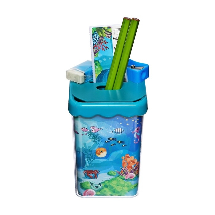 Набор настольный канцелярский, 6 предметов, Calligrata Набор настольный канцелярский, 6 предметов, Calligrata "Море"