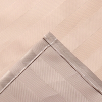 Штора в ванную Этель в полоску цвет бежевый, 180*200 см, 80гр/м2, 100% п/э