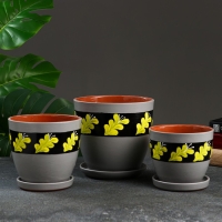 Набор горшков 3 шт. "Дубрава" 2,6л, 1,4л, 0,9л Набор горшков 3 шт. "Дубрава" 2,6л, 1,4л, 0,9л