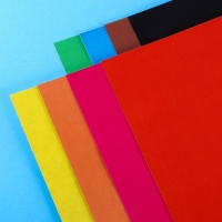 Картон цветной, А4, 8 листов, 8 цветов, немелованный, односторонний, в папке, 220 г/м&sup2;, Смешарики