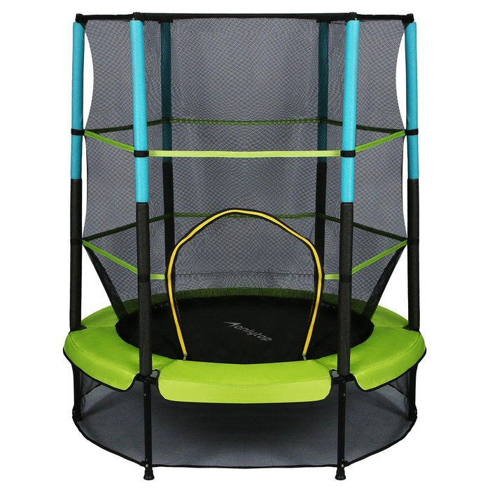 Батут ONLYTOP, d=140 см, высота сетки 125 см, цвет зелёный