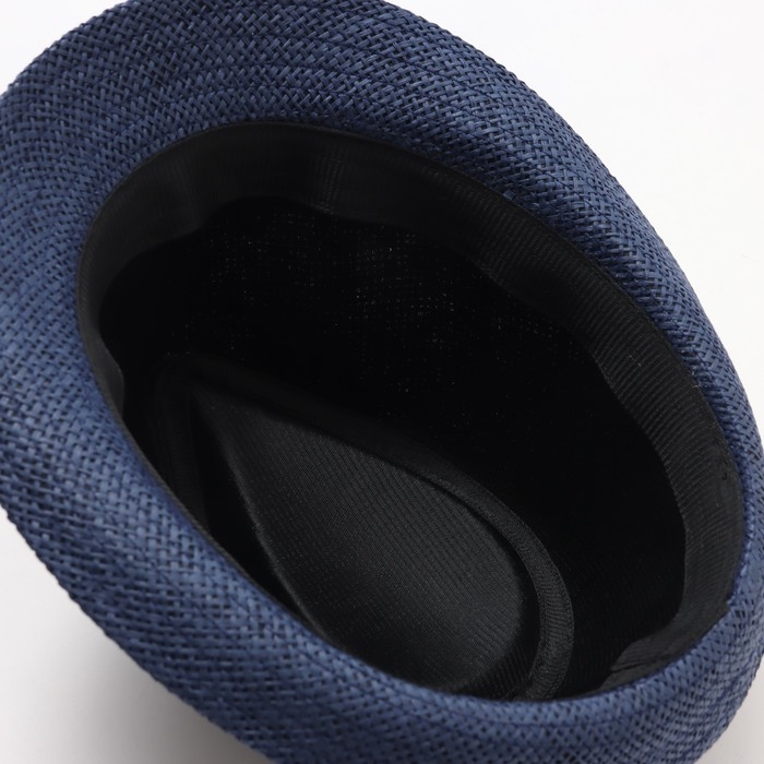 Шляпа мужская MINAKU, цвет синий, р-р 58 Шляпа мужская MINAKU, цвет синий, р-р 58