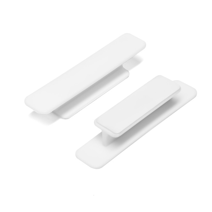 Ручка мебельная самоклеющаяся CAPPIO, L=108 мм, пластик, цвет белый Ручка мебельная самоклеющаяся CAPPIO, L=108 мм, пластик, цвет белый