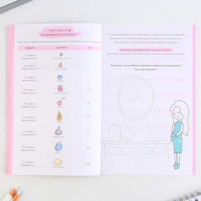 Ежедневник будущей мамы, 40 л "В ожидании чуда"