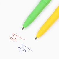 Ручка гелевая &laquo;Новый год: С Новым Годом!&raquo;, 2 шт., синяя и красная паста