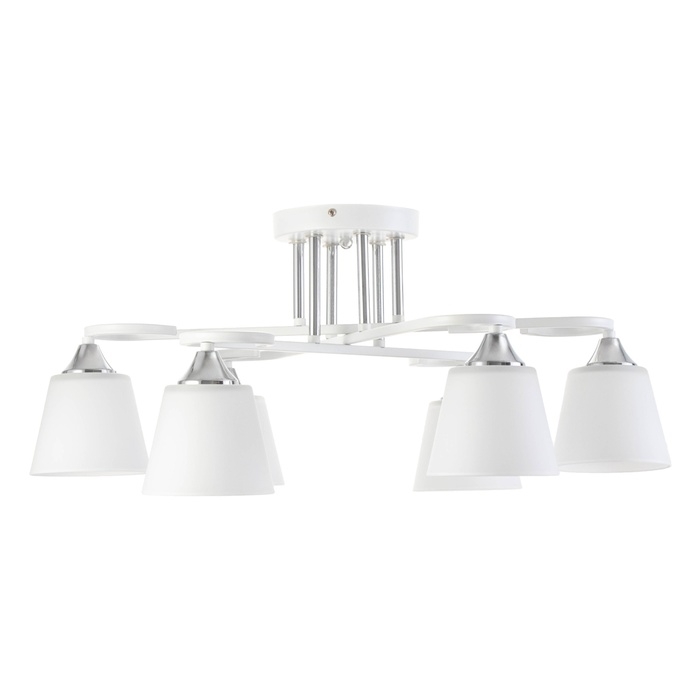 Люстра "Либерти" 6х60Вт Е27 Белый 64х64х27см