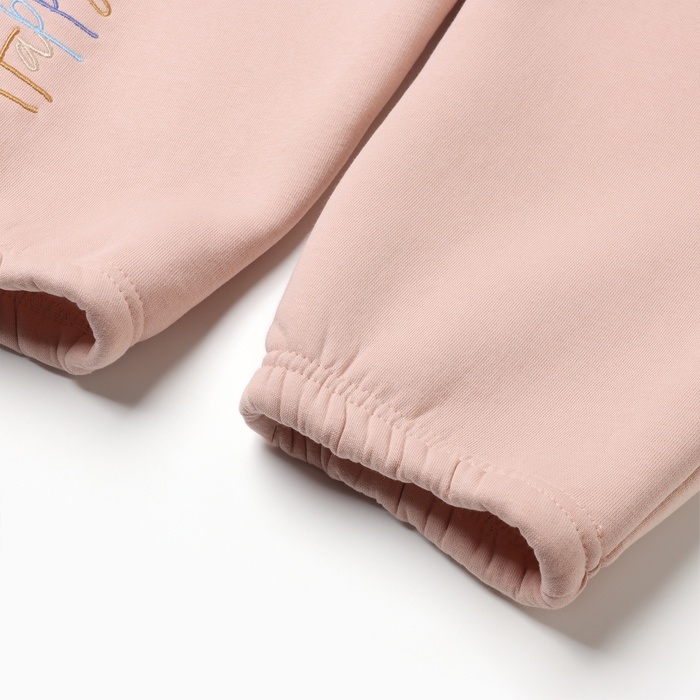 Брюки детские MINAKU: Exclusive print, цвет пудровый, Oversize рост 104 см