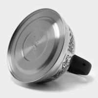 Чайник со свистком из нержавеющей стали Доляна &laquo;Расцвет&raquo;, 2,8 л, фиксированная ручка, с индикатором нагрева