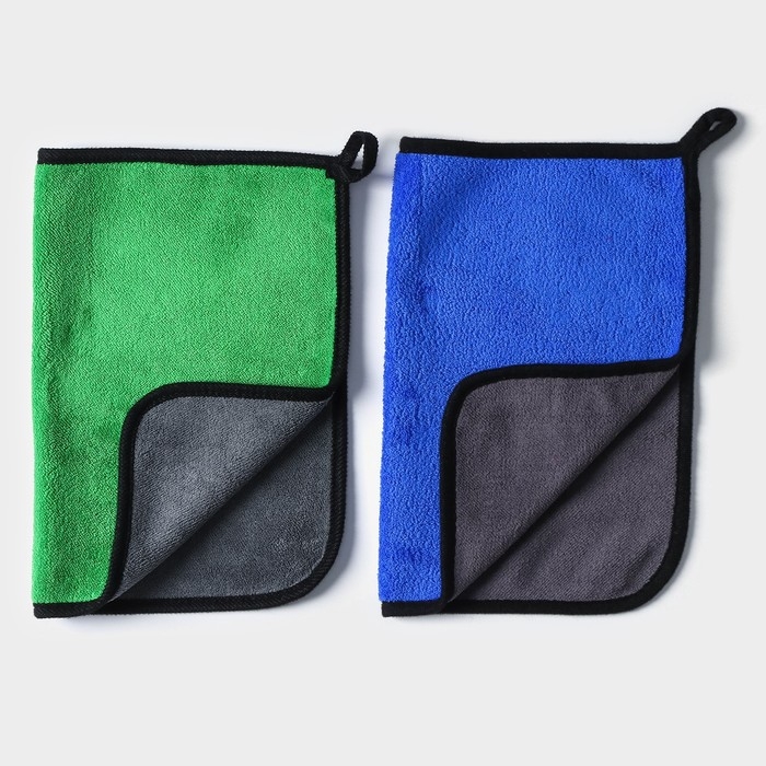 Салфетка для уборки Доляна &laquo;Суперплотная макси&raquo;, микрофибра, 30&times;40 см, цвет МИКС