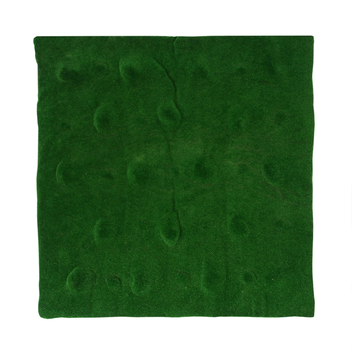 Мох искусственный, декоративный, полотно 1 × 1 м, рельефный, редкие бугры, зелёный, Greengo Мох искусственный, декоративный, полотно 1 × 1 м, рельефный, редкие бугры, зелёный, Greengo