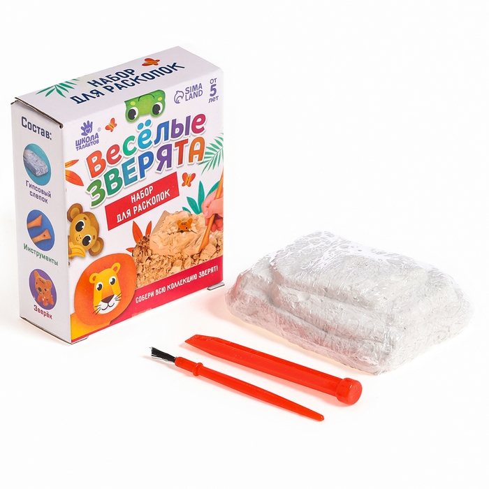 Набор для раскопок &laquo;Веселые зверята&raquo; собери всю коллекцию