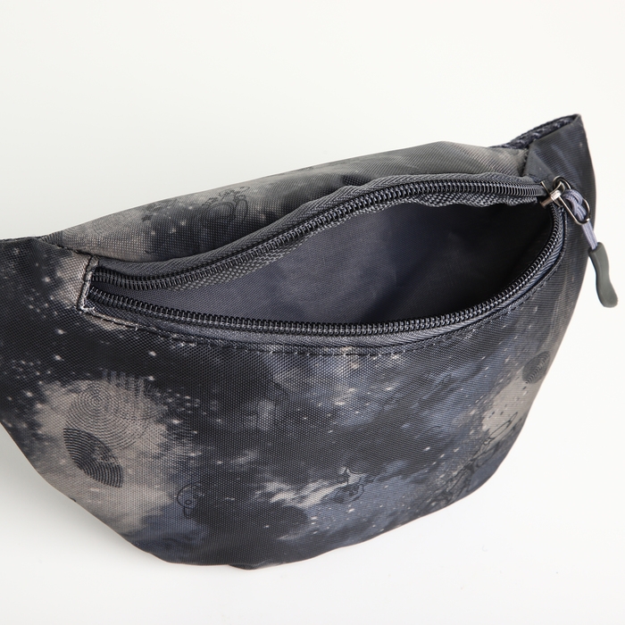 Сумка поясная детская на молнии, цвет чёрный Сумка поясная детская на молнии, цвет чёрный