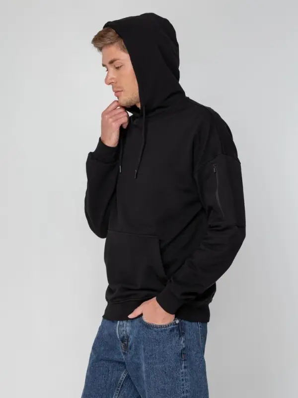 Худи унисекс Hand Some, черное, размер M/L