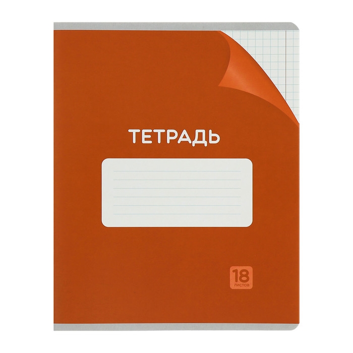 Комплект тетрадей из 10 штук, 18 листов в клетку Calligrata Комплект тетрадей из 10 штук, 18 листов в клетку Calligrata "Однотонная Классика с уголком. Эконом", обложка мелованный картон, ВД-лак, блок №2, белизна 75% (серые листы), 5 видов по 2 штуки