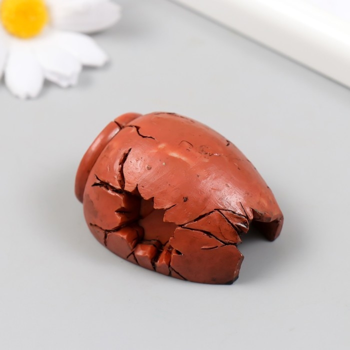 Фигурка для флорариума полистоун "Черепок разбитой вазы" 5х4х3,2 см