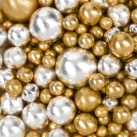 Посыпка кондитерская пасха фигурная: золотая, серебристая, 25 г. Посыпка кондитерская пасха фигурная: золотая, серебристая, 25 г.