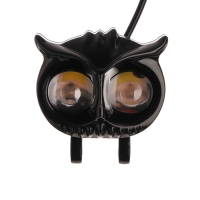 Фара cветодиодная, Сова, 12 В, 15 Вт, 1080 Лм, провод 56 см, свет бело-желтый, набор 2 шт Фара cветодиодная, Сова, 12 В, 15 Вт, 1080 Лм, провод 56 см, свет бело-желтый, набор 2 шт