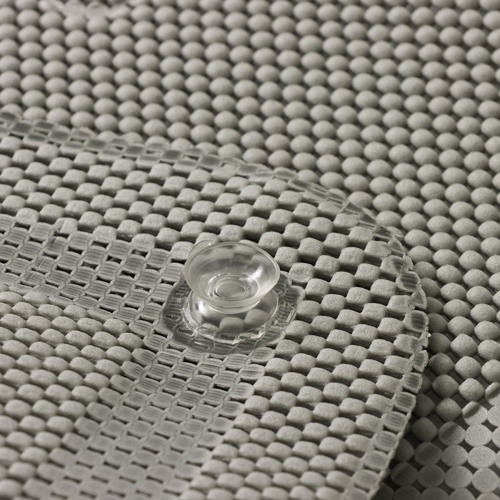 Набор для ванны с присосками &laquo;Лотос&raquo;, коврик 43&times;90 см, подушка 33&times;33 см, цвет серый