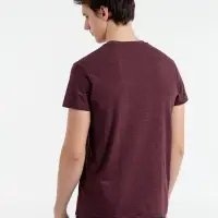 Футболка мужская приталенная Regent Fit бордовый меланж, размер S