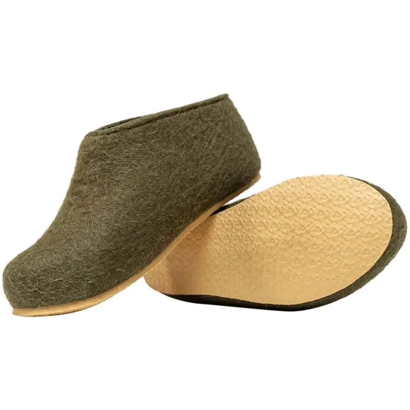 Домашние валенки Cant, зеленые (олива), размер 46