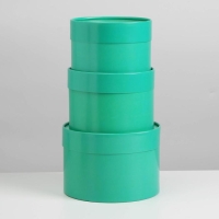 Набор шляпных коробок 3 в 1 морская волна, упаковка подарочная, 16 х 10, 14 х 9, 13 х 8,5 см Набор шляпных коробок 3 в 1 морская волна, упаковка подарочная, 16 х 10, 14 х 9, 13 х 8,5 см