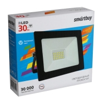Прожектор светодиодный Smartbuy FL SMD LIGHT, 30 Вт, 6500 К, 2400 Лм, IP65, 118х35х90 мм Прожектор светодиодный Smartbuy FL SMD LIGHT, 30 Вт, 6500 К, 2400 Лм, IP65, 118х35х90 мм