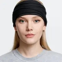 Многофункциональная бандана Dekko, черная Многофункциональная бандана Dekko, черная