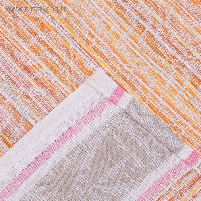 Полотенце DomoVita жаккард набивка 50х70 см, микс, лён 45%, хлопок 55%, 206 г/м&sup2;