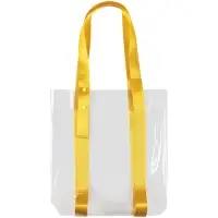 Шопер Clear Fest, прозрачный с желтыми ручками Шопер Clear Fest, прозрачный с желтыми ручками