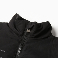 Жилет утеплённый для мальчиков, цвет чёрный, рост 116-122 см