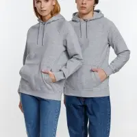 Толстовка унисекс Stellar, серый меланж, размер M