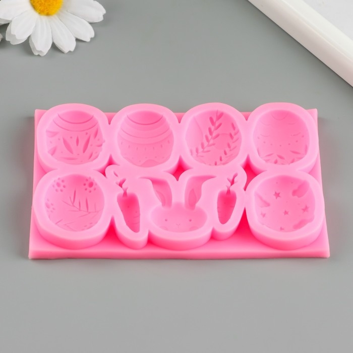 Молд силикон Молд силикон "Пасхальные традиции" 9 предметов 7,8х12,5х1,2 см