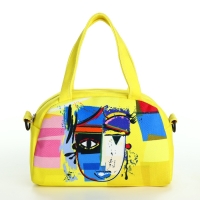 Сумка детская для девочки на молнии, регулируемый ремень, цвет желтый