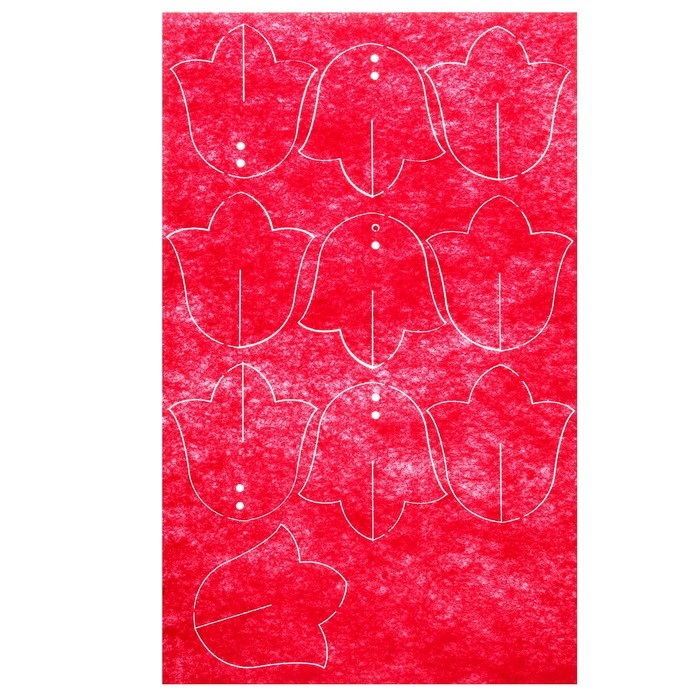 Цветы своими руками из фетра &laquo;Букт тюльпанов&raquo;, набор для творчества на 8 марта