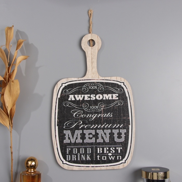 Панно интерьерное дерево Панно интерьерное дерево "Меню" 0,6х18,4х30,5 см