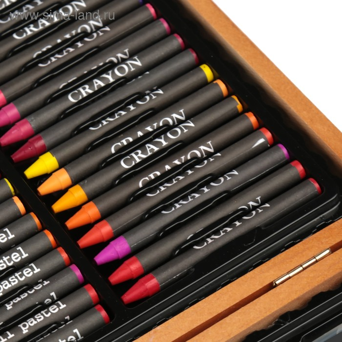 Набор для рисования в деревянном пенале Набор для рисования в деревянном пенале