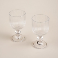 Набор бокалов для вина стеклянный SL Home &laquo;Модерн&raquo;, 250 мл, 8&times;14,5 см, цвет прозрачный