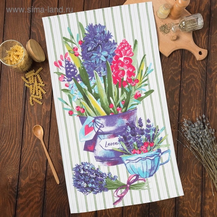 Полотенце кухонное &laquo;Цветочная радость&raquo; 35х60 см