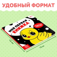 Картонная книга для новорожденных &laquo;Контрастные картинки&raquo;, 10 стр., 0+