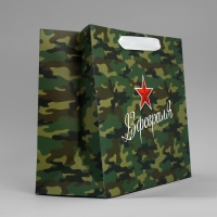 Пакет подарочный ламинированный горизонтальный, упаковка, «Звезда», ML 27 х 23 х 11.5 см Пакет подарочный ламинированный горизонтальный, упаковка, «Звезда», ML 27 х 23 х 11.5 см